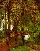 Charles Blechen Woodland with Brook oil painting reproduction